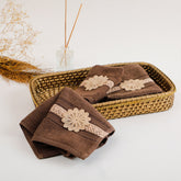 Belle Brown Face Towel S/4